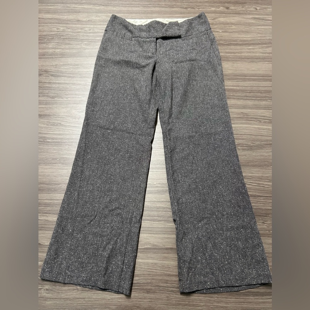 MAURICES Women’s Career Dress Pants 3/4 Short Speckled Gray Stretch Wide Band